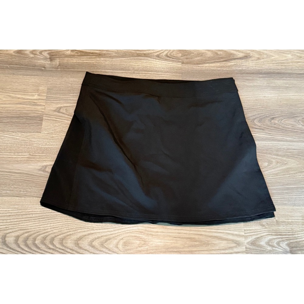 RipSkirt Hawaii Women Large Black Wrap Skirt Quick Dry Stretch Travel Beach